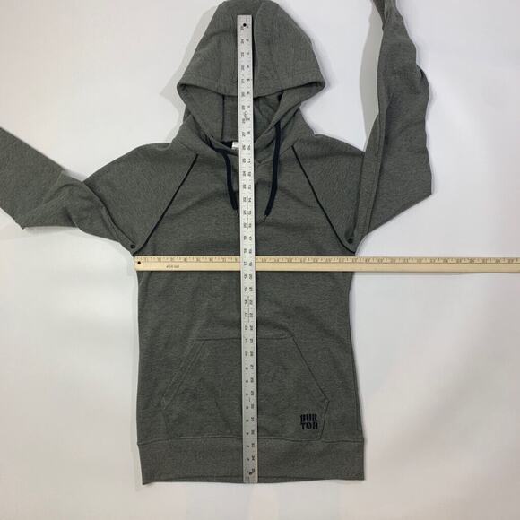 Burton Hoodie Womens S Small Grizzly Grey Colombo DryRide Thumbholes Sweatshirt - Picture 10 of 12